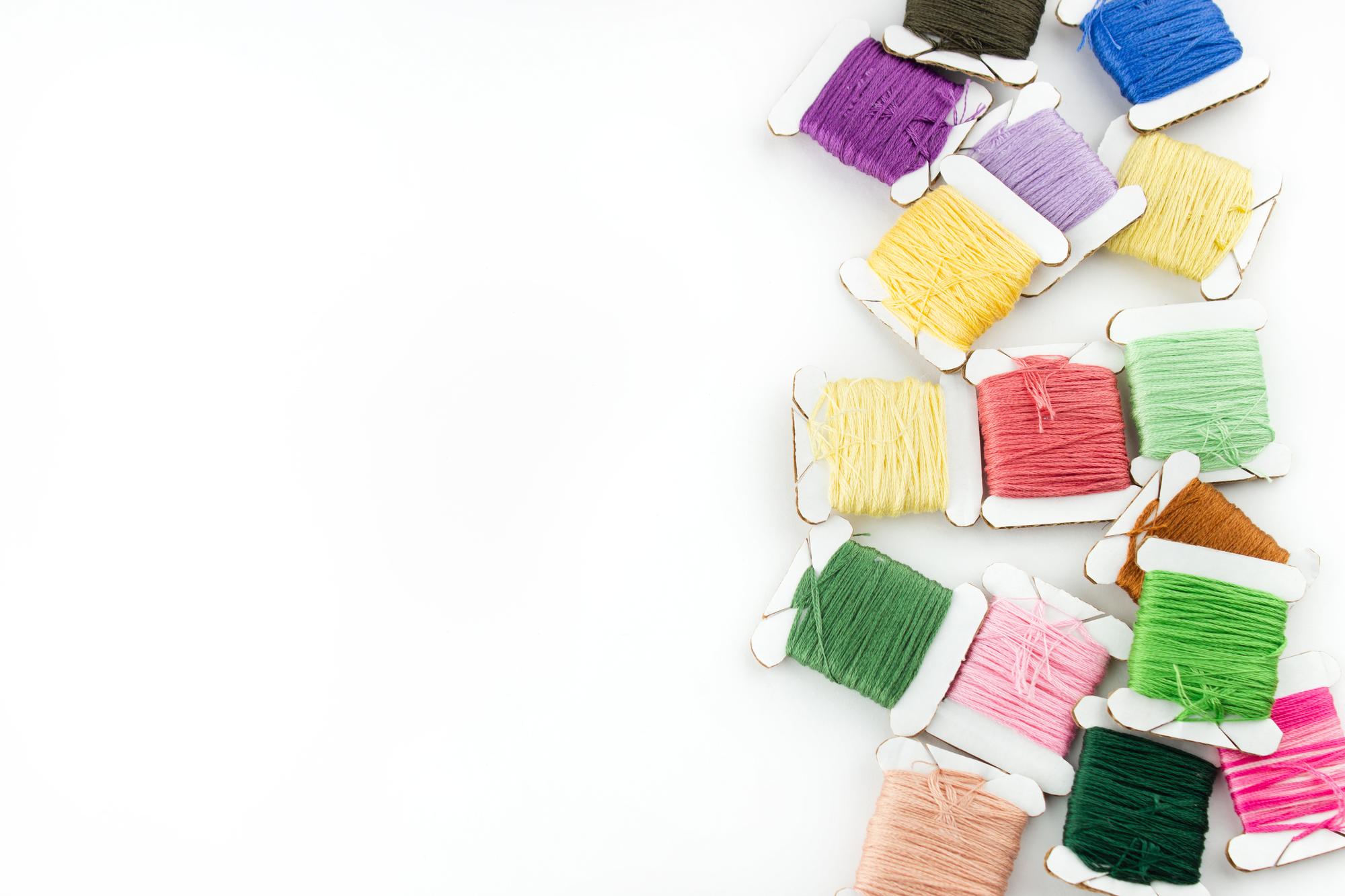 Palette di fili e modelli stampati